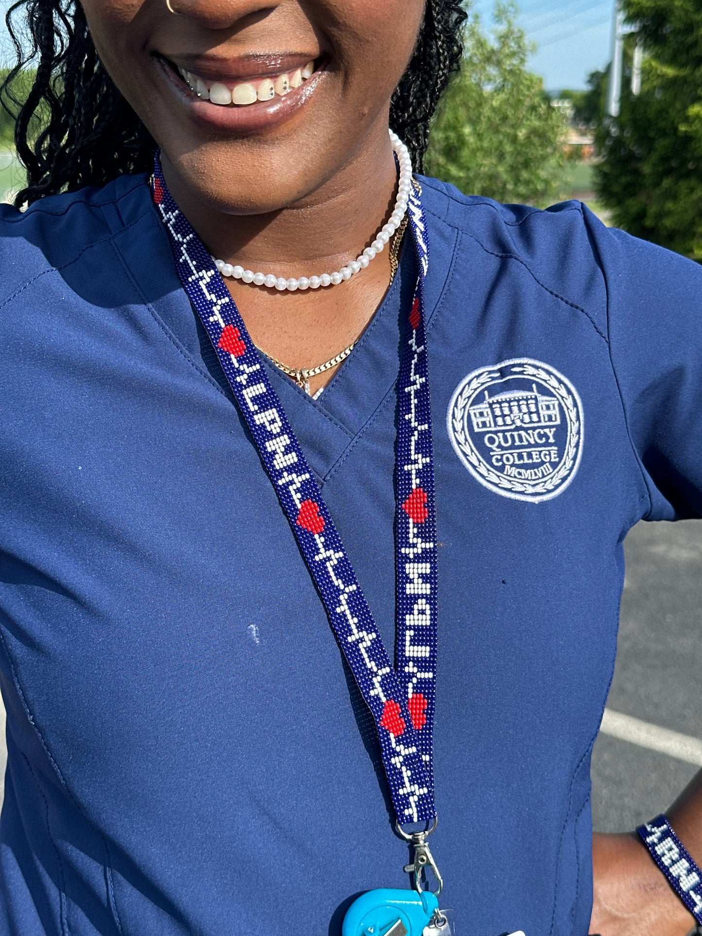 LPN Pulse Beaded Lanyard