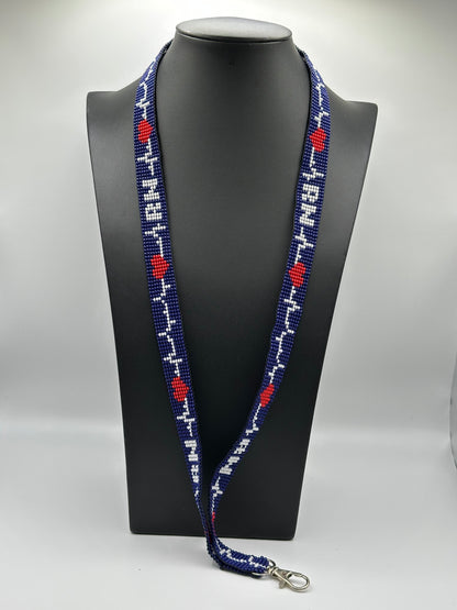 RN Pulse Beaded Lanyard