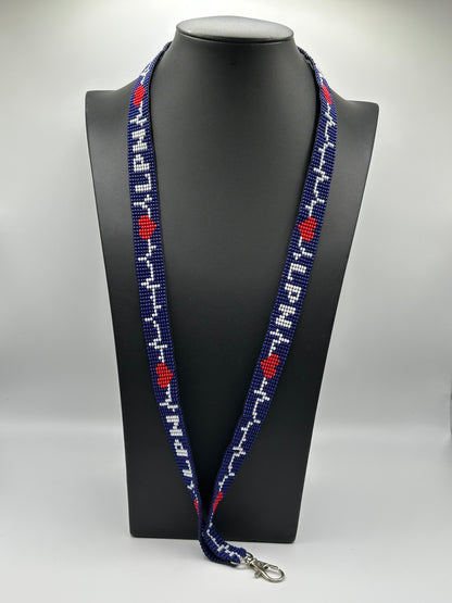 LPN Pulse Beaded Lanyard