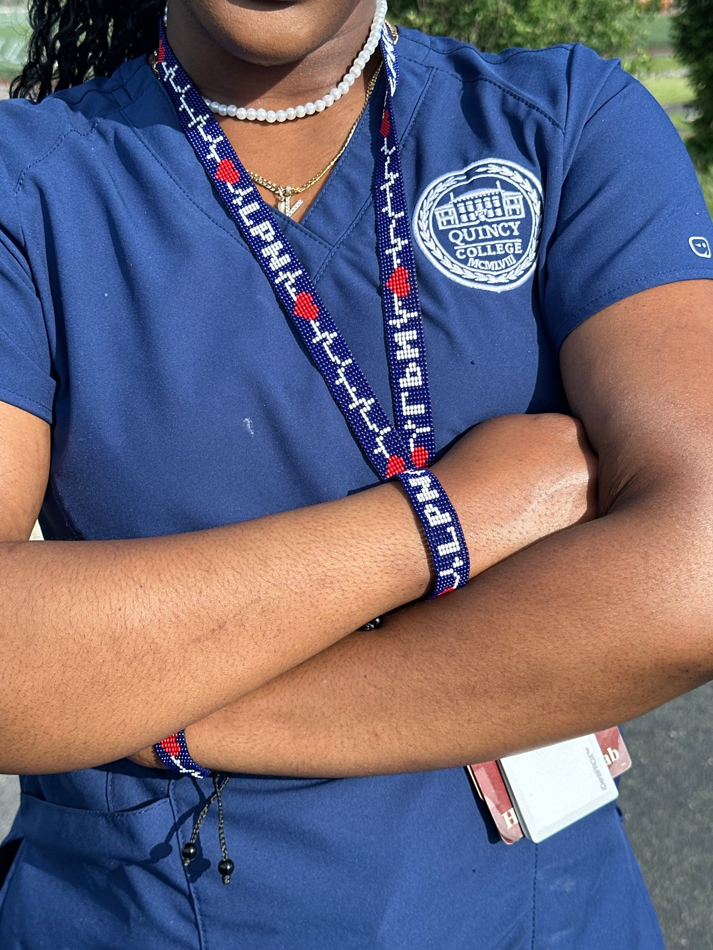 LPN Pulse Beaded Lanyard