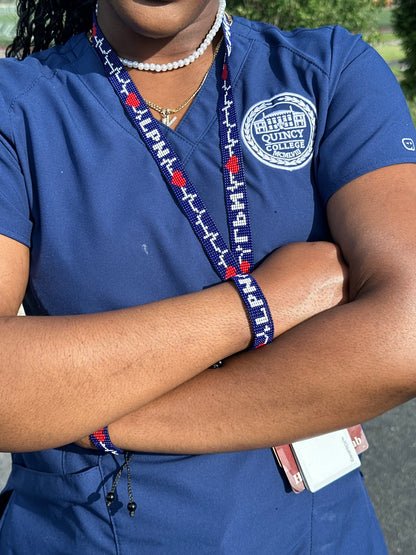 LPN Pulse Beaded Lanyard