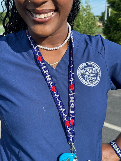 LPN Pulse Beaded Lanyard